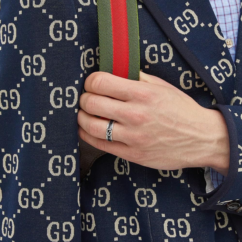 Gucci Interlocking G Enamel Ring M商品第3缩略图预览