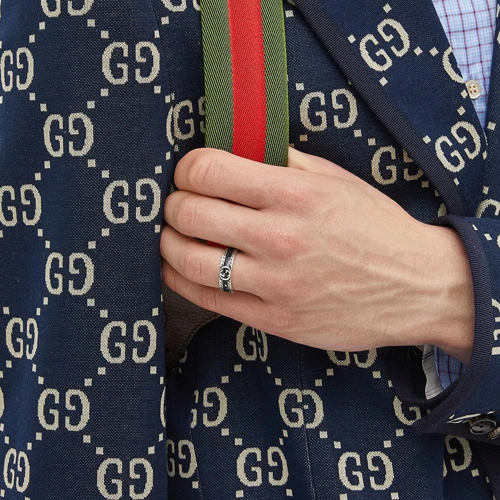 商品Gucci|Gucci Interlocking G Enamel Ring M,价格¥1501,第3张图片详细描述