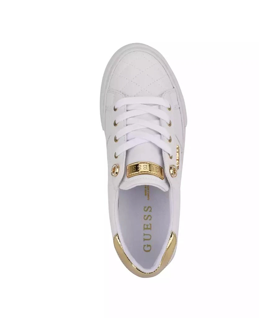 商品GUESS|Women's Loven Lace-Up Sneakers,价格¥224,第3张图片详细描述