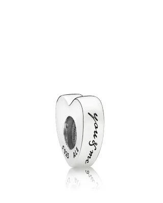 商品PANDORA|Sterling Silver & Cubic Zirconia Two Hearts Heart-Shaped Spacer,价格¥223,第2张图片详细描述