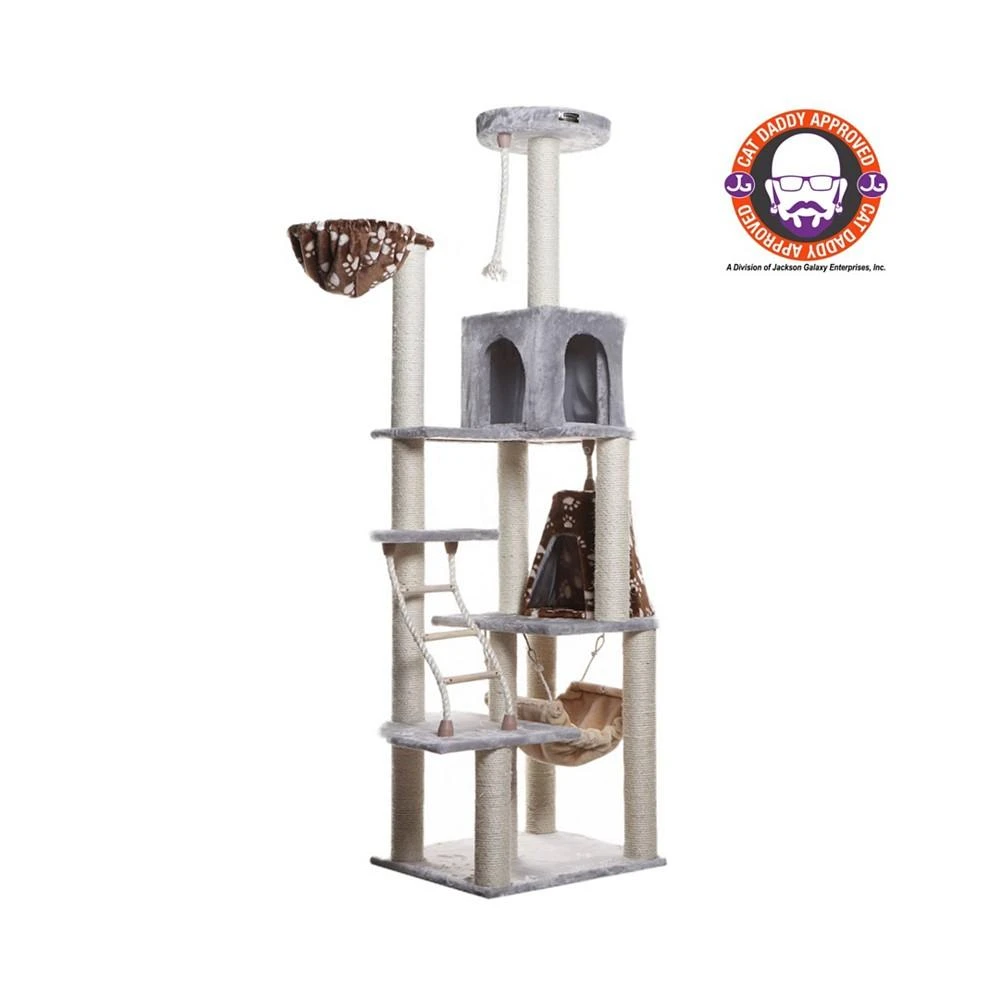 商品Macy's|Real Wood Cat Climber Play House, Lounge Basket,价格¥2463,第3张图片详细描述