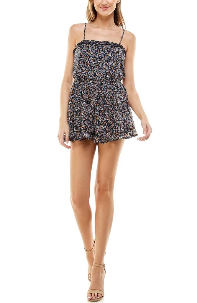 商品ROW A|Ruffle Square Neck Romper,价格¥229,第1张图片