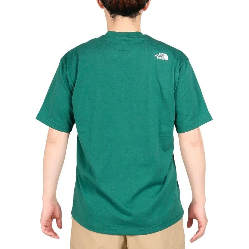 商品[国内直发] The North Face|北面 纯色Logo徽标快干圆领短袖T恤 男款 绿色,价格¥765,第5张图片详细描述