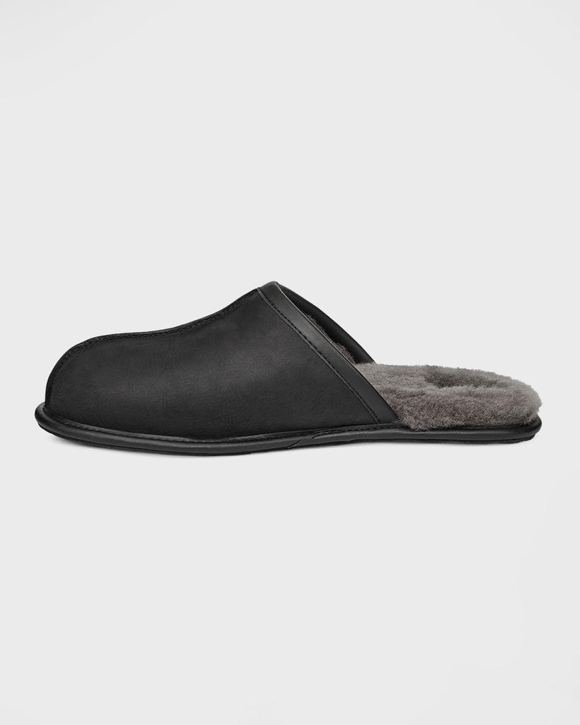 商品UGG|Men's Scuff Leather Mule Slippers w/ Wool Lining,价格¥737,第5张图片详细描述