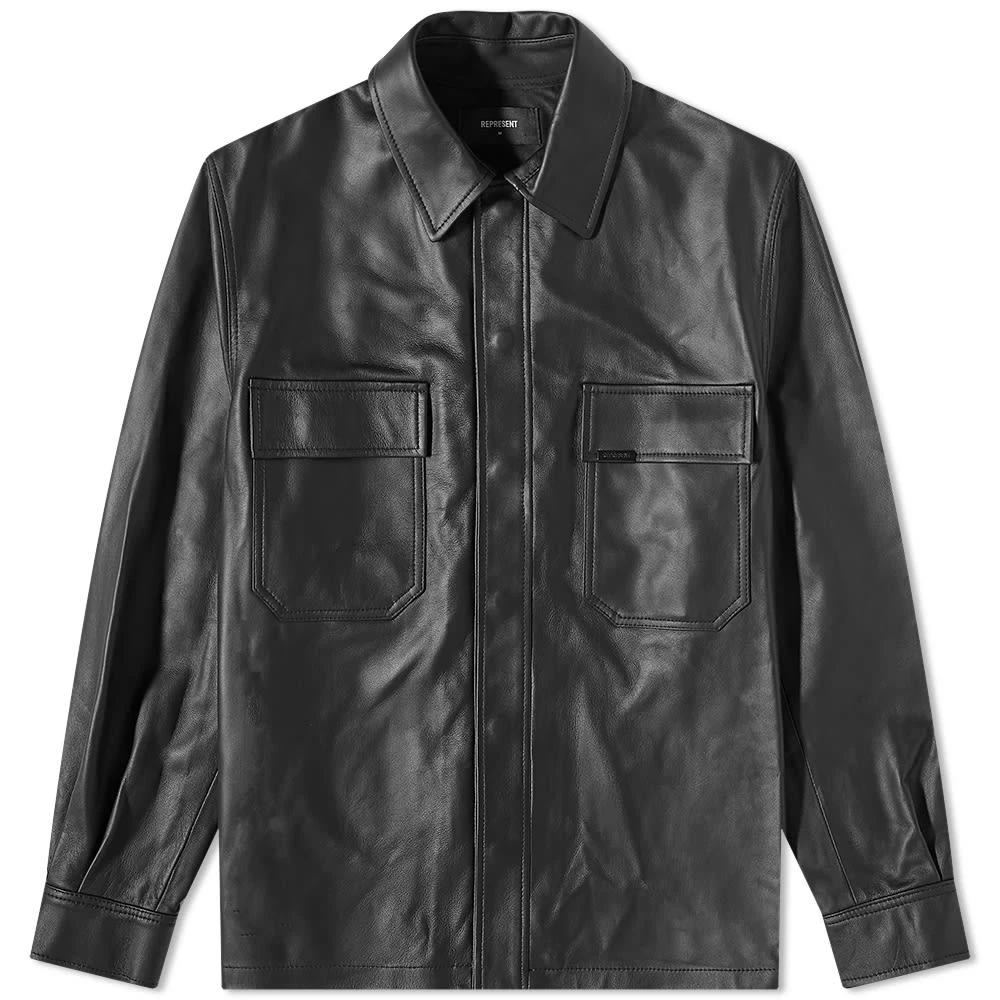 商品Represent|Represent Leather Overshirt,价格¥2602,第1张图片