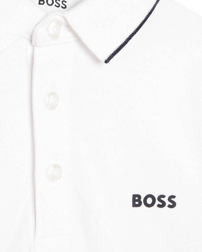 商品Hugo Boss|Boys' Piqué Long Sleeve Polo Shirt - Big Kid,价格¥438,第5张图片详细描述
