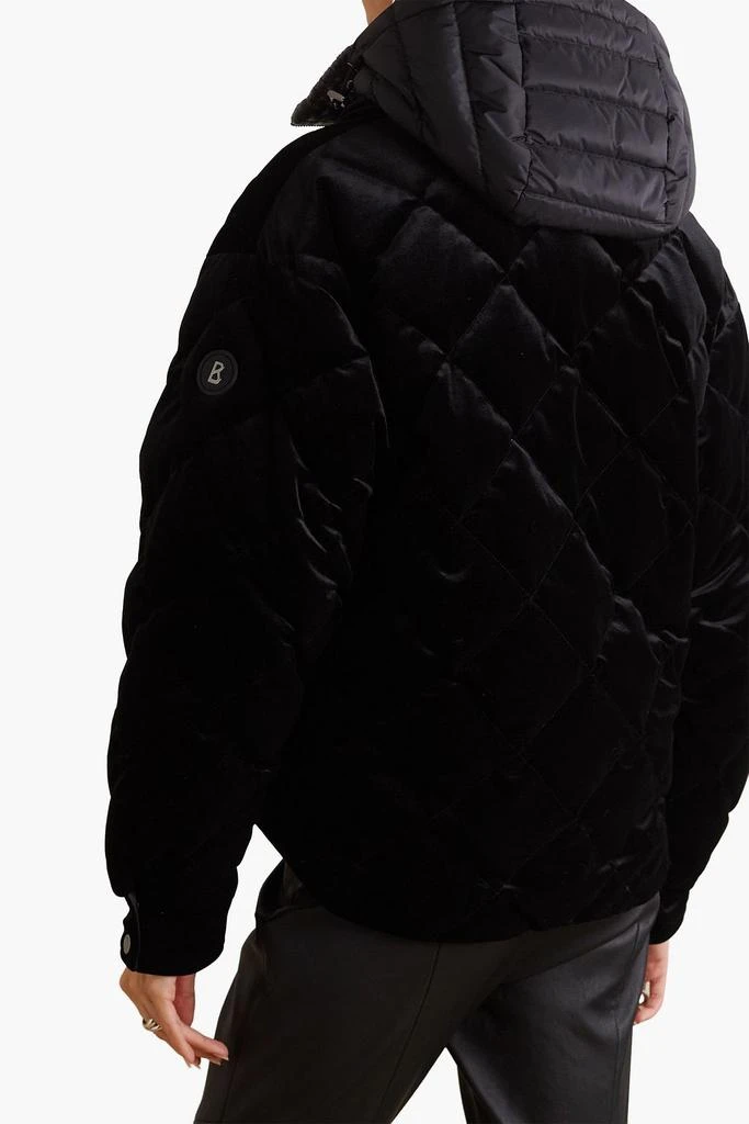 商品Bogner|Shell-trimmed quilted velvet ski jacket,价格¥5721,第3张图片详细描述