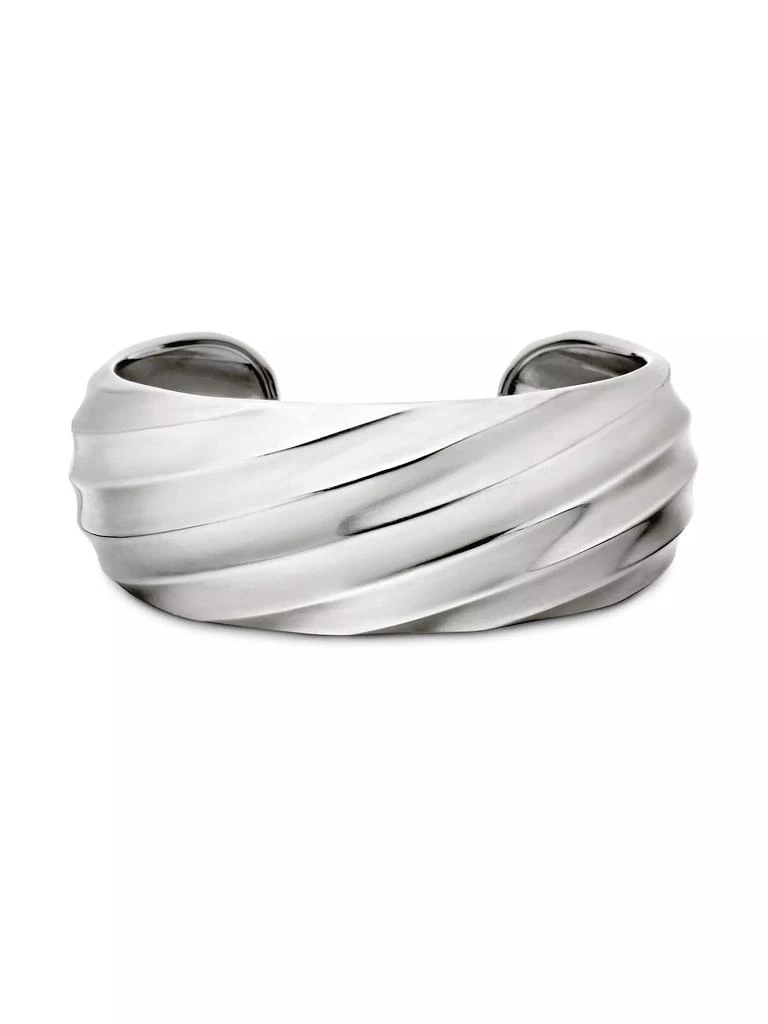 商品David Yurman|Cable Edge Cuff Bracelet in Sterling Silver, 24MM,价格¥9033,第5张图片详细描述