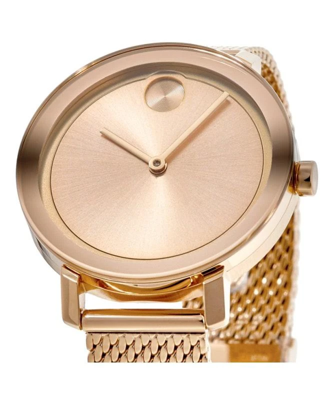 商品Movado|Movado Bold Evolution Rose Gold Dial Rose Gold Stainless Steel Women's Watch 3600654,价格¥2265,第2张图片详细描述