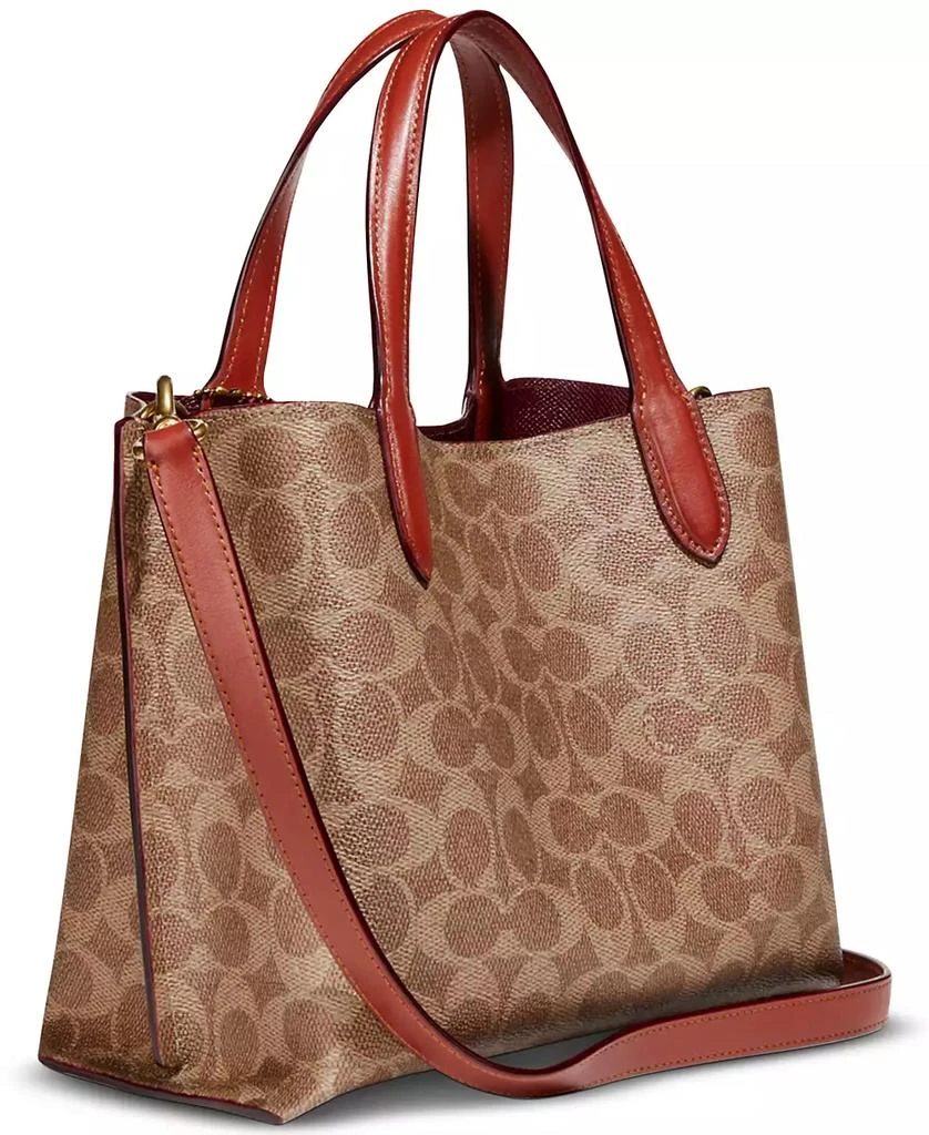 商品Coach|Signature Coated Canvas Willow Tote 24 with Convertible Straps,价格¥1708,第5张图片详细描述