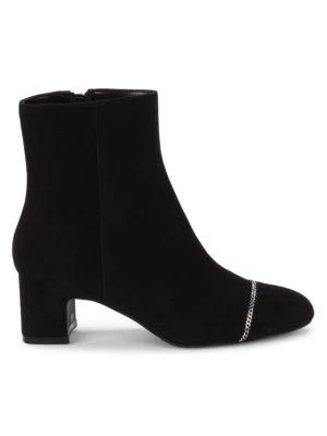 商品Stuart Weitzman|Milla Suede Block Heel Ankle Boots,价格¥2416,第1张图片