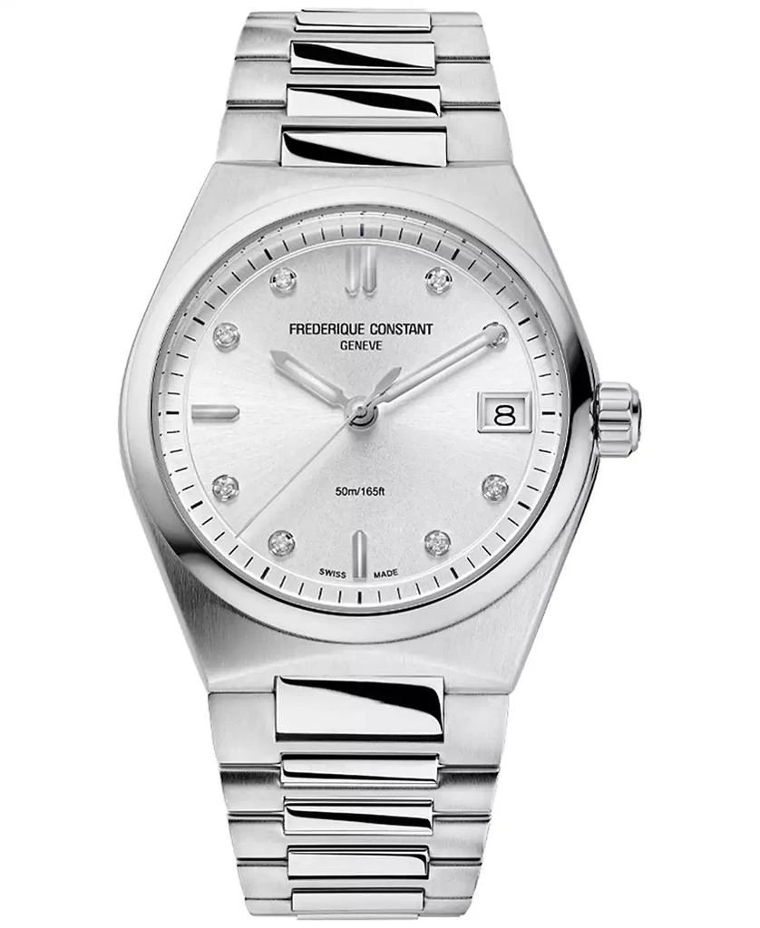 商品Frederique Constant|Women's Swiss Highlife Diamond (1/20 ct. t.w.) Stainless Steel Bracelet Watch 31mm,价格¥11882,第1张图片