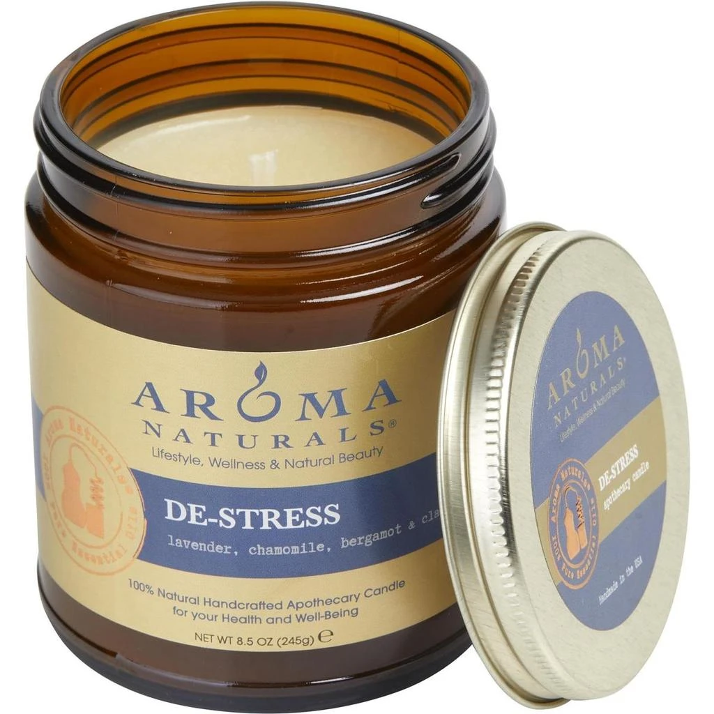 商品DE STRESS AROMATHERAPY|De Stress Aromatherapy  3 x 3 in. Unisex One Jar Aromatherapy Candle,价格¥258,第1张图片