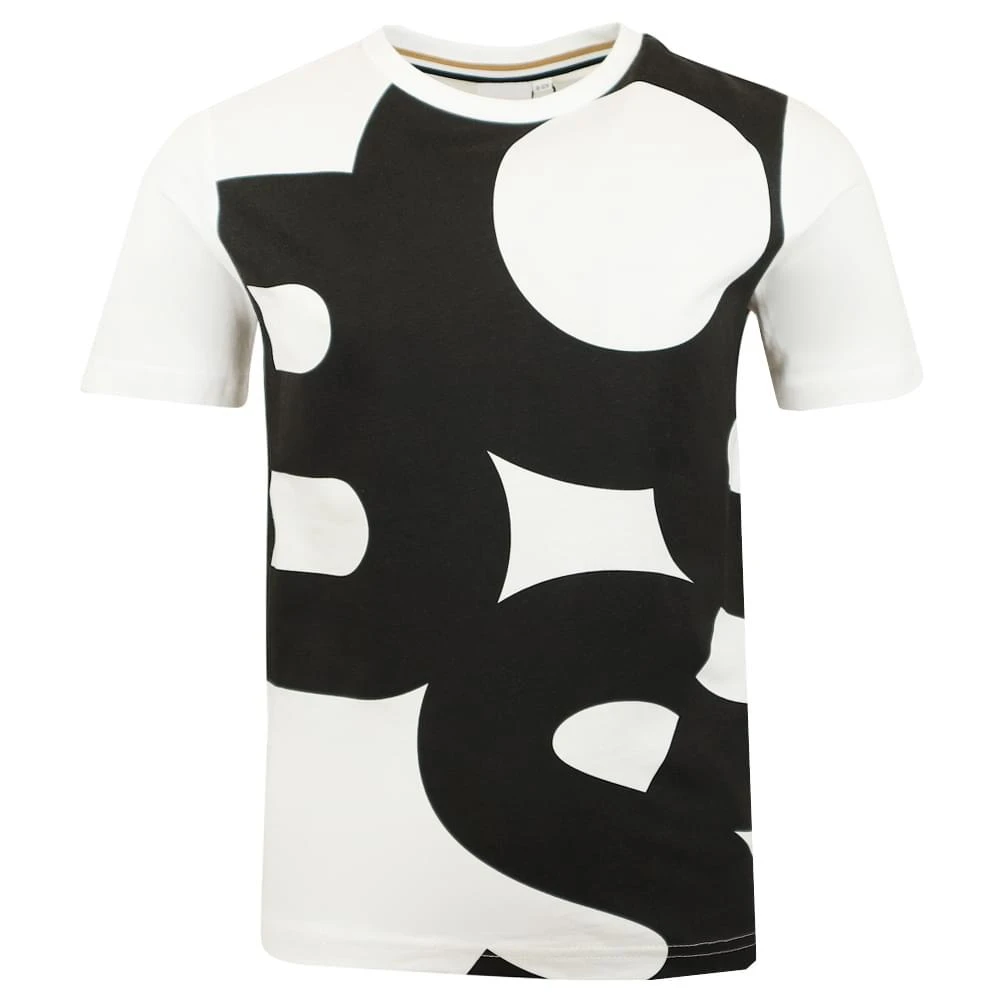 商品Hugo Boss|White Oversized Logo Short Sleeve T Shirt,价格¥284,第1张图片