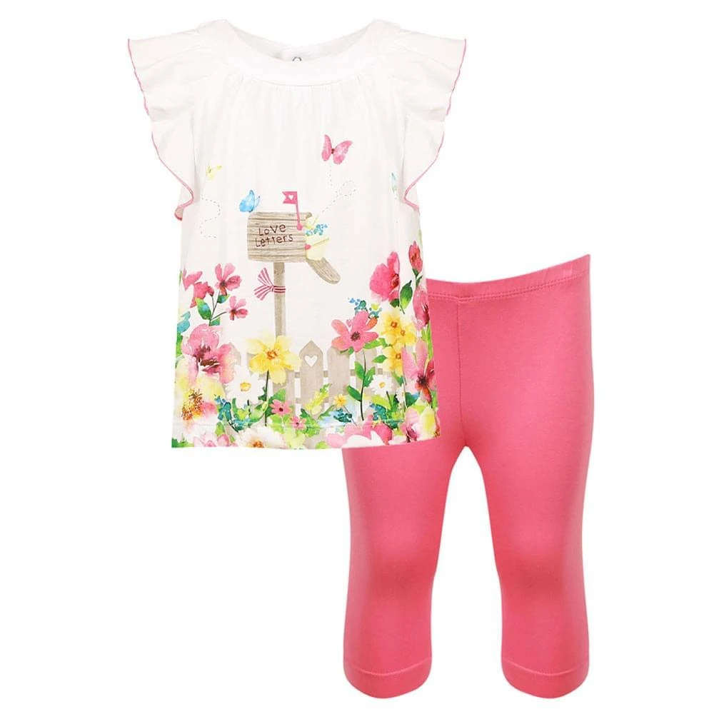 商品Mayoral|Pink Love Letter Leggings Set,价格¥106,第1张图片