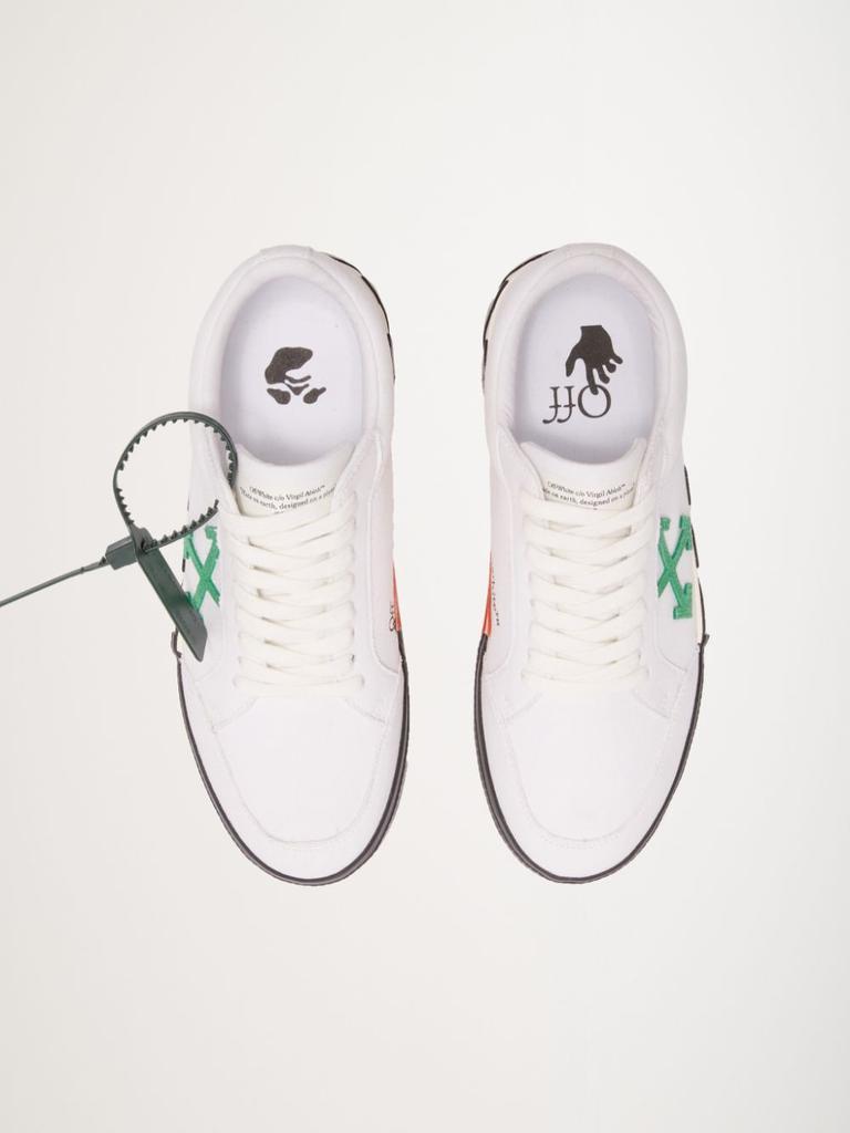 商品Off-White|OFF-WHITE Low Vucanized canvas sneakers,价格¥1524,第7张图片详细描述