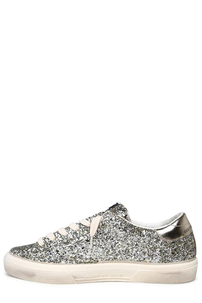 商品Golden Goose|Golden Goose Kids Glitter-Detailed Round Toe Sneakers,价格¥2074,第2张图片详细描述