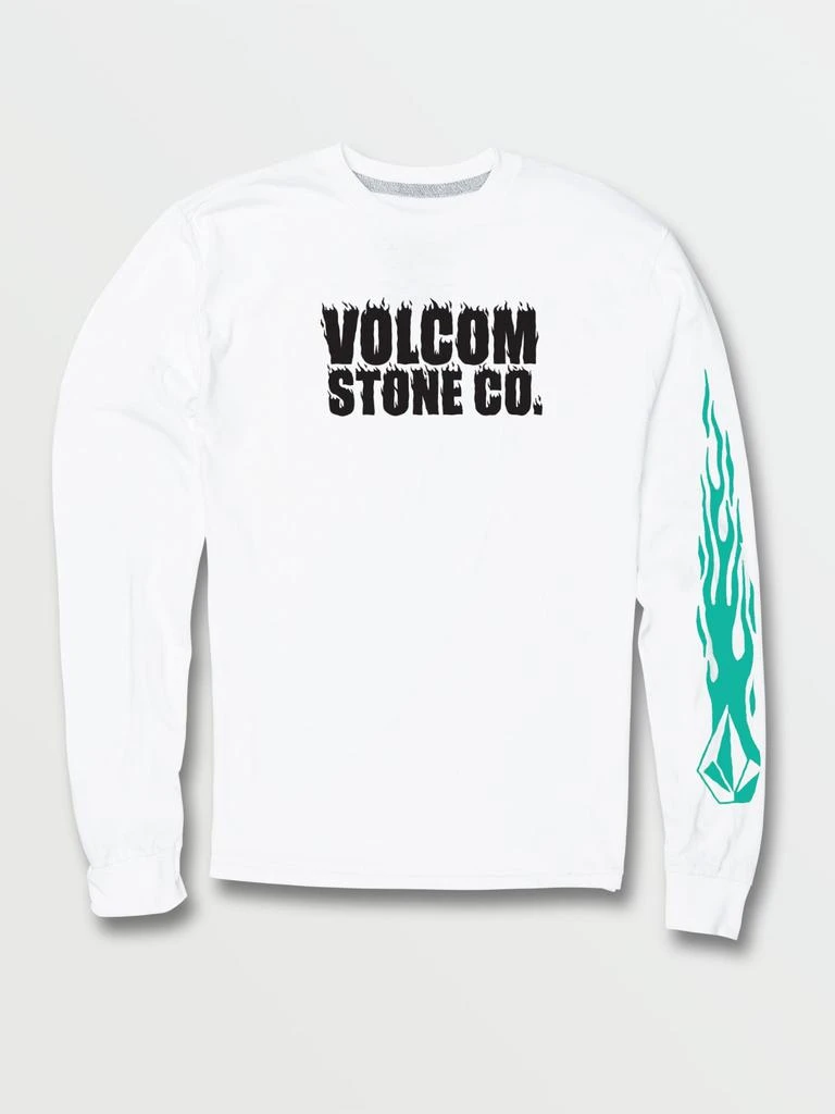 商品Volcom|Big boys Ignighter Long Sleeve Tee - White,价格¥64,第2张图片详细描述