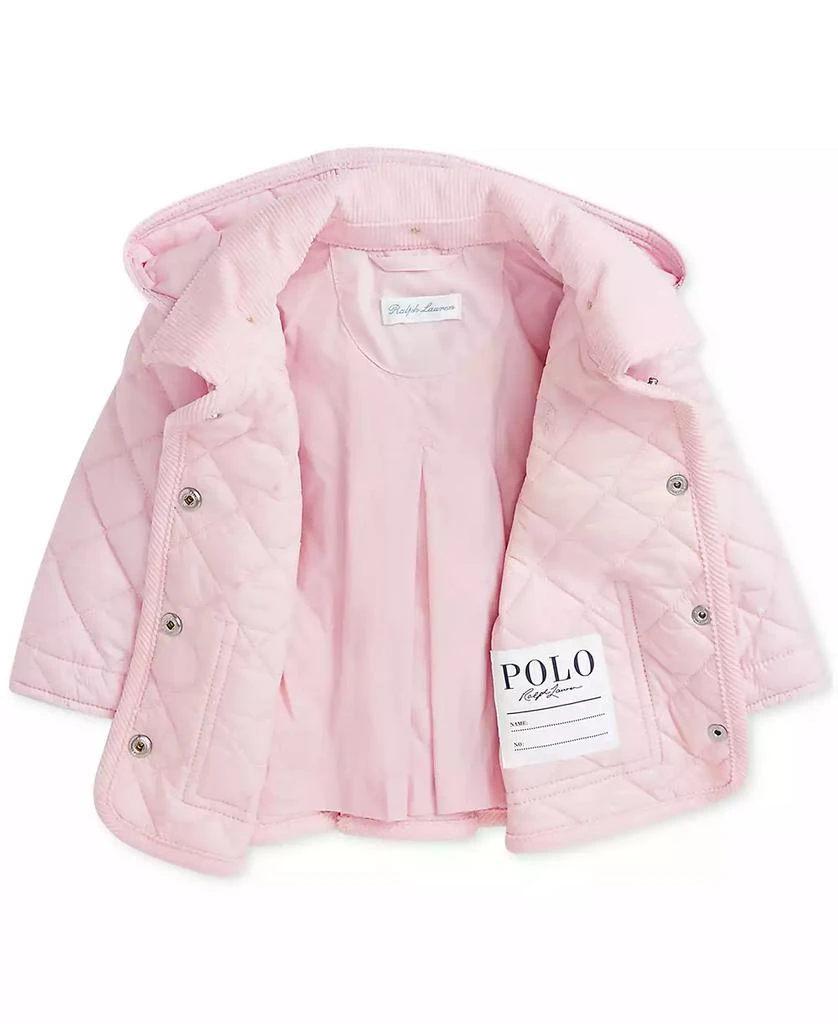 商品Ralph Lauren|Baby Girls Quilted Hooded Coat,价格¥643,第3张图片详细描述