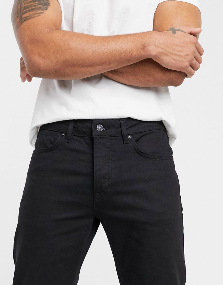 Topman straight jeans in black商品第3张图片规格展示