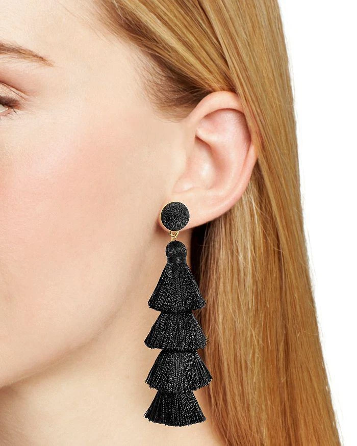 商品BAUBLEBAR|Gabriela Tiered Tassel Earrings ,价格¥175,第2张图片详细描述