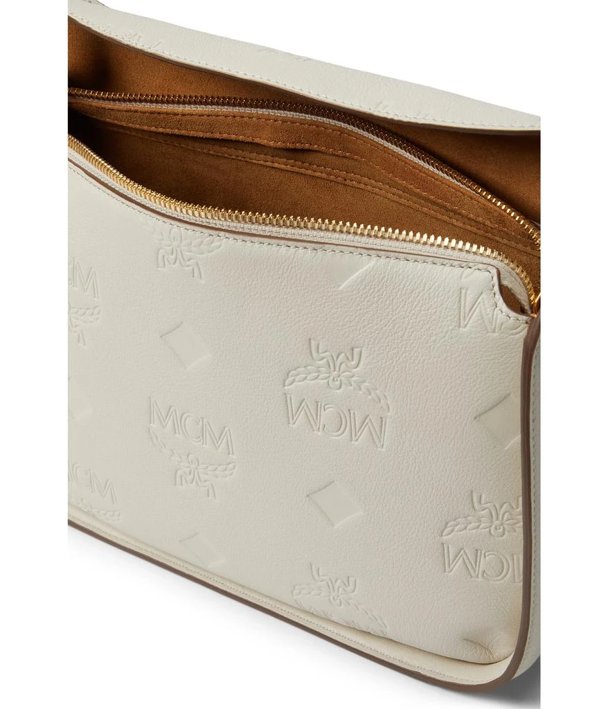 商品MCM|Aren Embroidered Monogram Leather Hobo Small,价格¥6857,第3张图片详细描述