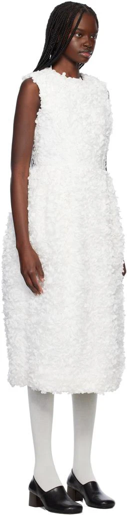 商品Comme des Garcons|White Tulle Flower Tape Embroidery Midi Dress,价格¥5978,第2张图片详细描述