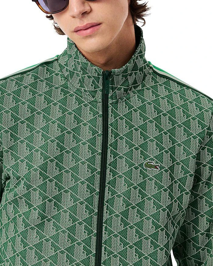 商品Lacoste|Monogram Print Zip Front Track Jacket,价格¥1454,第4张图片详细描述