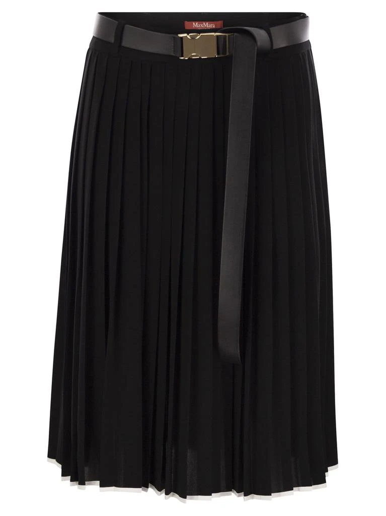 商品Max Mara|Max Mara Studio Savana Belted Pleated Skirt,价格¥2157,第1张图片
