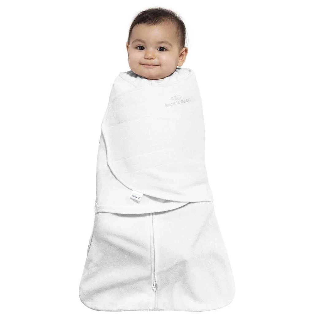 商品The Hut|HALO SleepSack Swaddle 1.5 TOG 100% Cotton - White,价格¥232,第2张图片详细描述