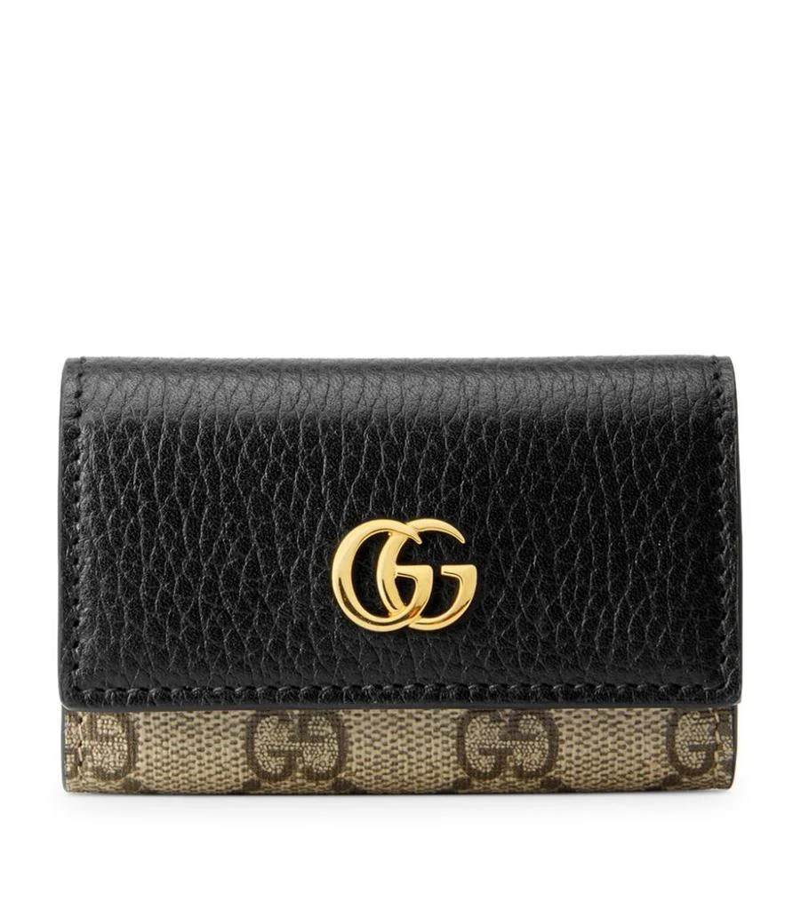 商品Gucci|Leather Double G Key Case,价格¥2127,第1张图片