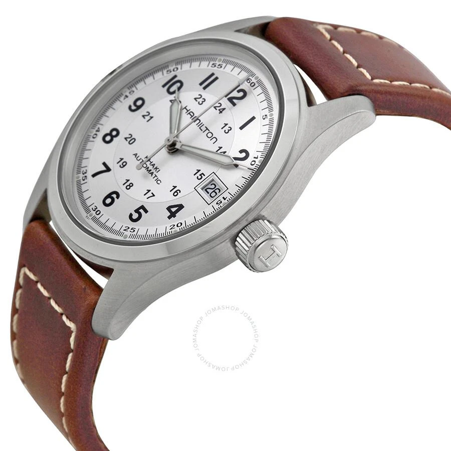 商品Hamilton|Khaki Field Automatic Silver Dial Men's Watch H70455553,价格¥3867,第2张图片详细描述