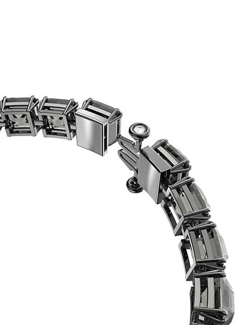 商品Swarovski|Millenia Ruthenium-Plated Square Cut Crystal Bracelet,价格¥2083,第3张图片详细描述