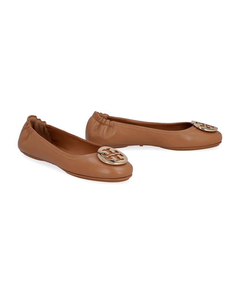 商品Tory Burch|Minnie Travel Leather Ballet Flats,价格¥1963,第5张图片详细描述