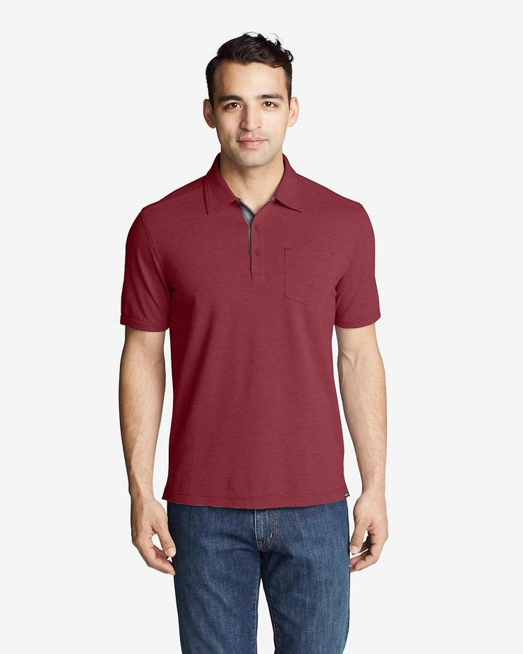 商品Eddie Bauer|Men&#39;s En Route Short-Sleeve Polo Shirt,价格¥187-¥298,第1张图片