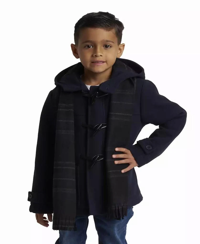 商品S Rothschild & CO|Toddler & Little Boy Toggle Dress Coat with Scarf,价格¥425,第2张图片详细描述