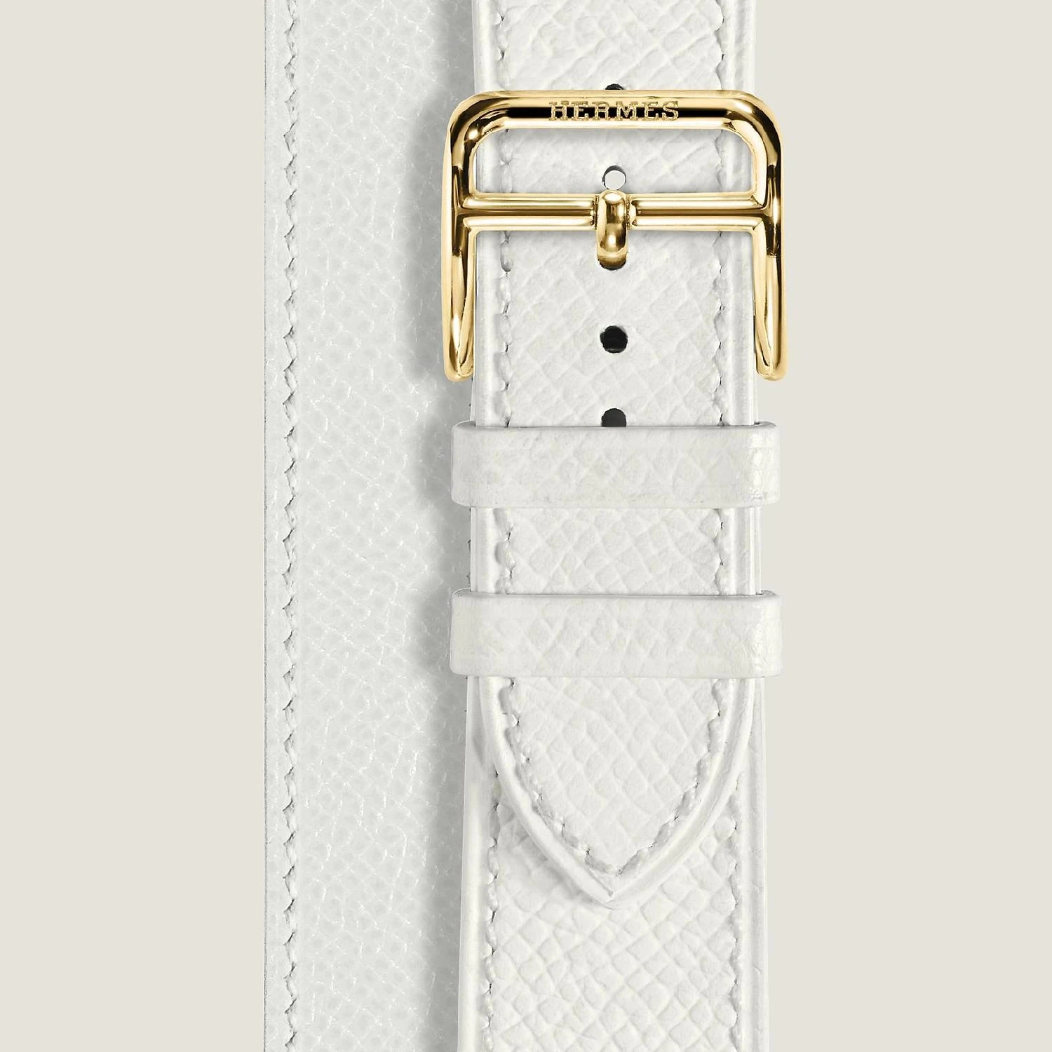 商品Hermes|【预售】 爱马仕 24秋冬 女士 手表带 Bracelet pour Heure H Moyen modèle 30 mm, double tour WKB0086WK01212,价格¥4308,第1张图片