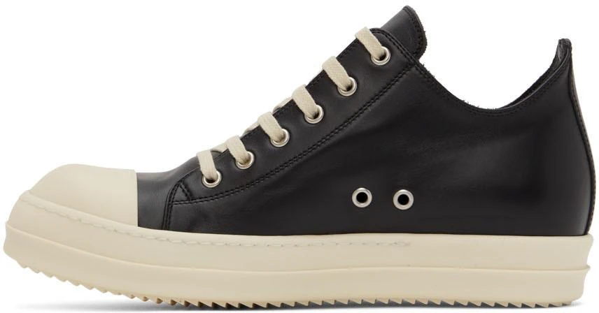 商品Rick Owens|Black Calfskin Low Sneakers,价格¥4763,第3张图片详细描述