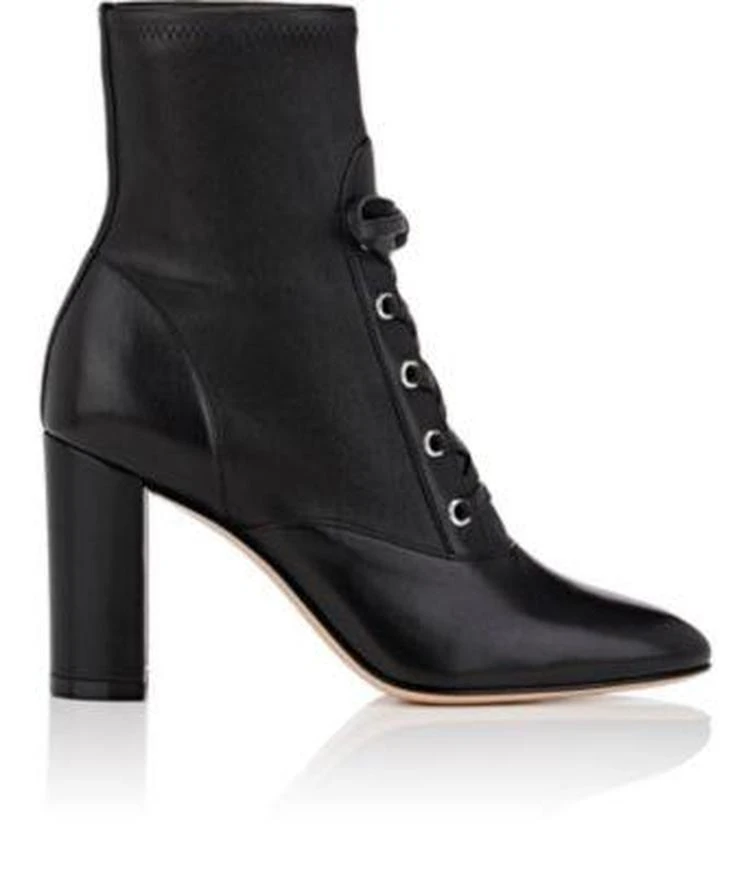 商品Gianvito Rossi|Leather Lace-Up Ankle Boots,价格¥5720,第1张图片