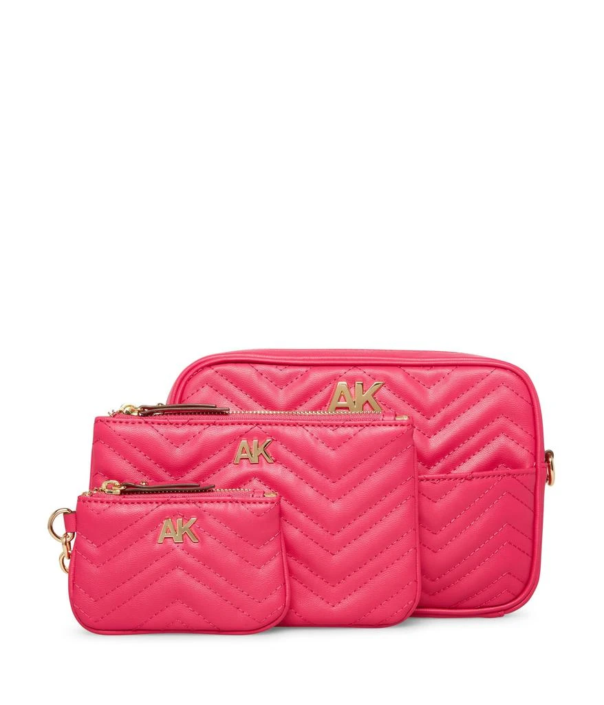 商品Anne Klein|Quilted Camera Crossbody with Two Detachable Pouches,价格¥284,第4张图片详细描述