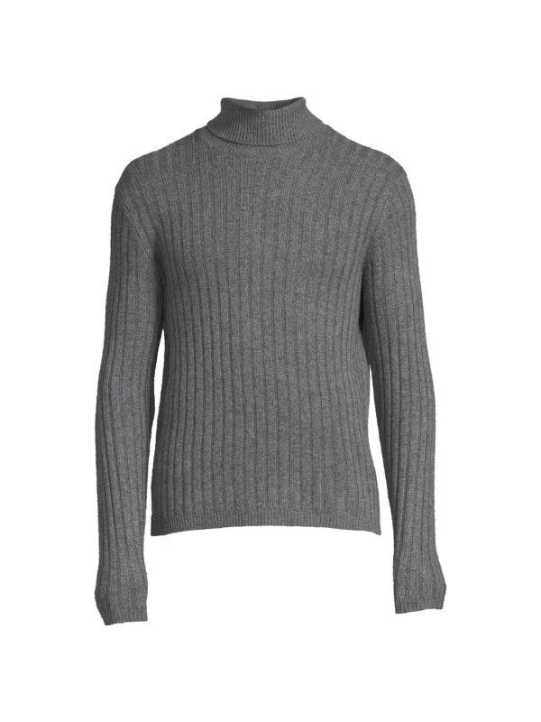 商品Saks Fifth Avenue|Ribbed Merino Wool Blend Turtleneck Sweater,价格¥150,第3张图片详细描述