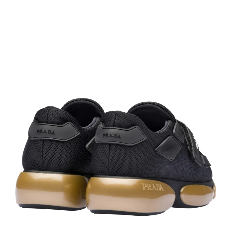 Prada 普拉达 黑色/金色女士运动鞋 1E293I-3K7I-F0J05-F-DD40 商品