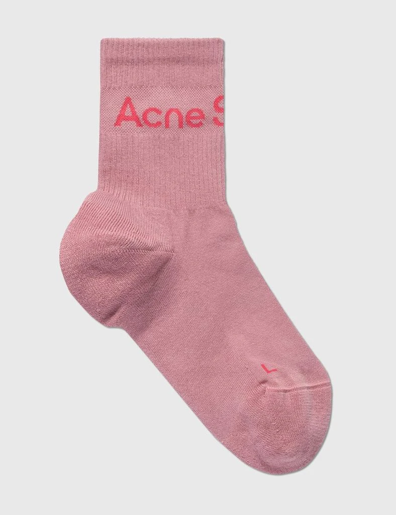 商品Acne Studios|Ribbed Logo Socks,价格¥264,第3张图片详细描述