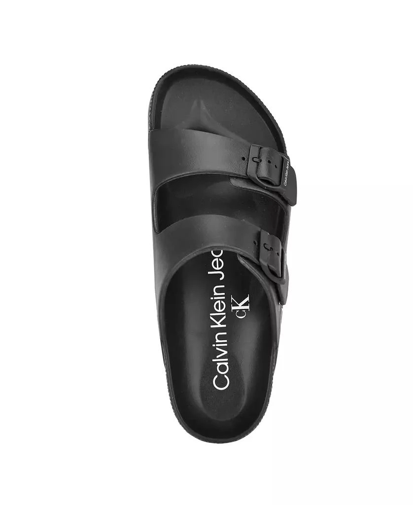 商品Calvin Klein|Men's Zion Open Toe Casual Slip-on Sandals,价格¥438,第4张图片详细描述