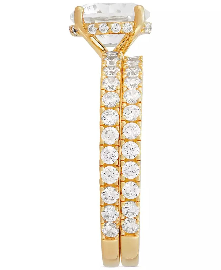 Cubic Zirconia Bridal Set in 14k Gold-Plated Sterling Silver 商品