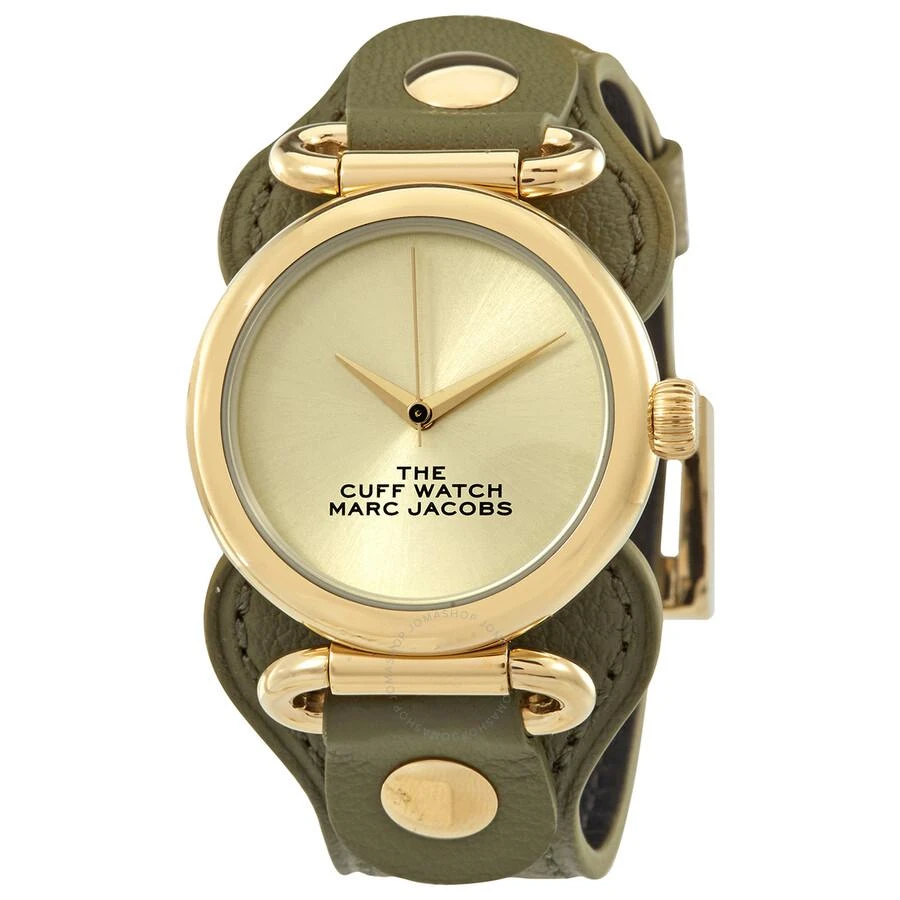 商品Marc Jacobs|Marc Jacobs The Cuff Quartz Gold Dial Ladies Watch MJ0120179289,价格¥1006,第1张图片