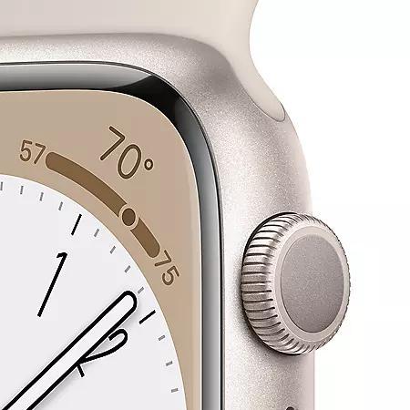 商品Apple|Apple Watch Series 8 GPS 41mm Aluminum Case with Sport Band (Choose Color and Band Size),价格¥2873,第5张图片详细描述