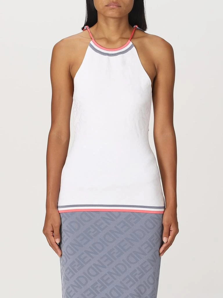 商品Fendi|Fendi viscose top with inlaid Fendi Mirror logo,价格¥3528,第1张图片