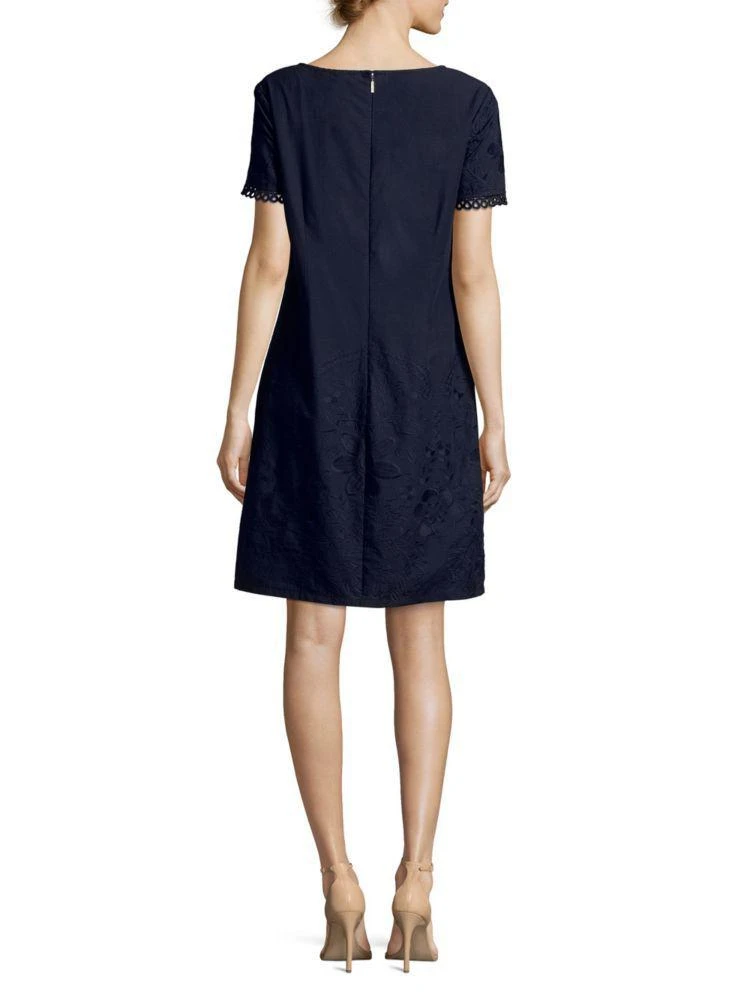 商品Karl Lagerfeld Paris|Embroidered Cotton Sheath Dress,价格¥412,第2张图片详细描述