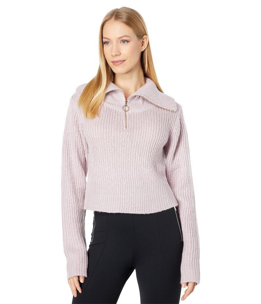 商品BCBG|Zip-Up Twofer Sweater Top U1UX5S15,价格¥283,第1张图片